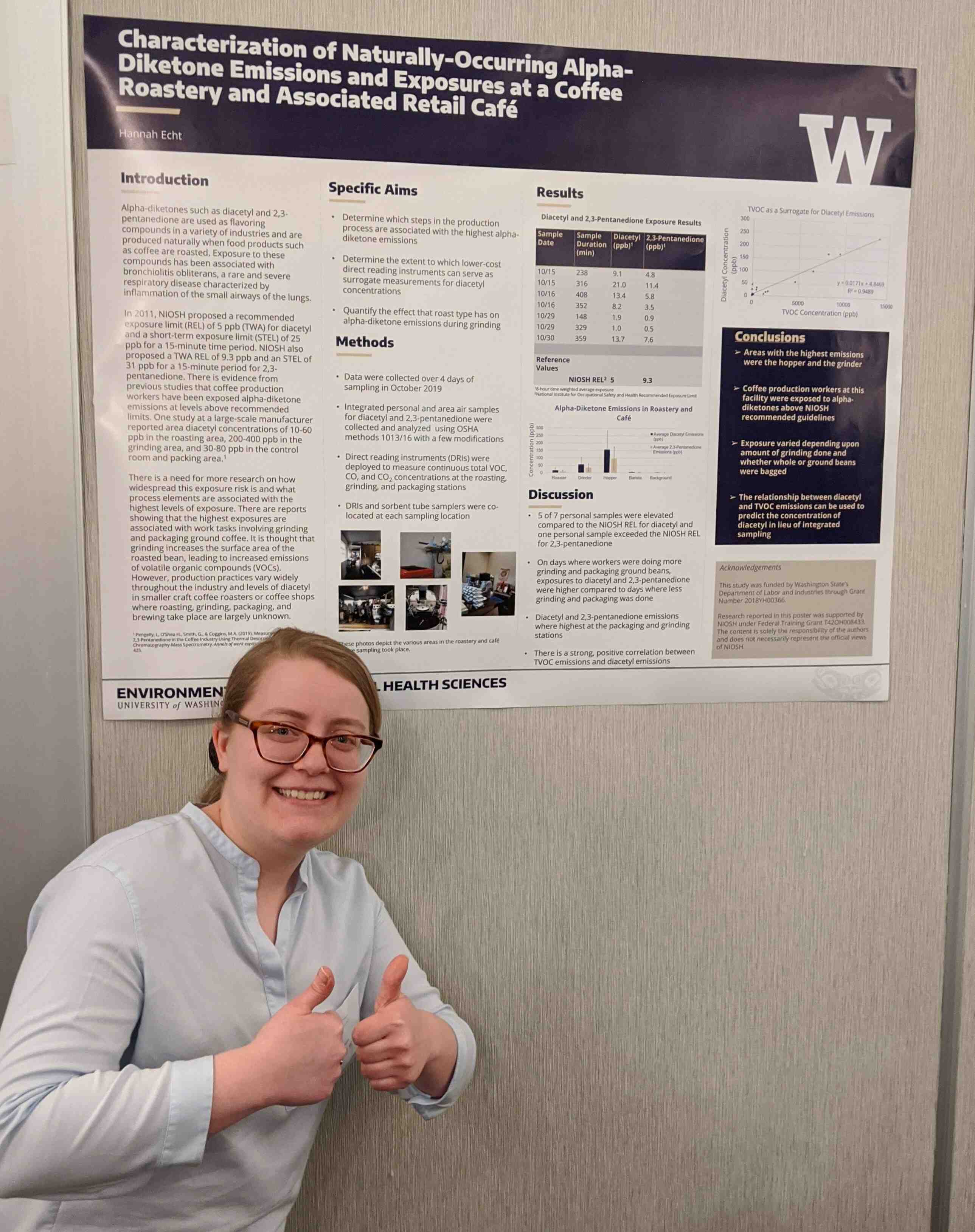 Hannah Echt presented her poster
