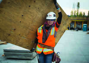 Construction woman