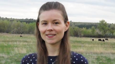 Student on diary farm